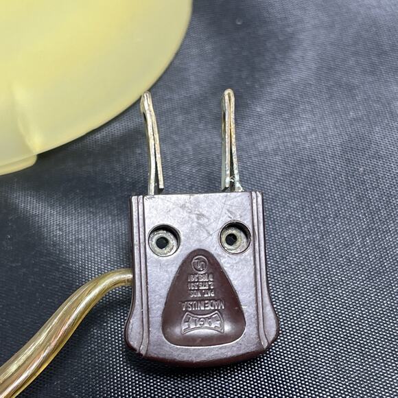 Vintage Art Deco Era Frosted Reverse Painted Yellow Glass Lamp Base, Test Works - Picture 6 of 12